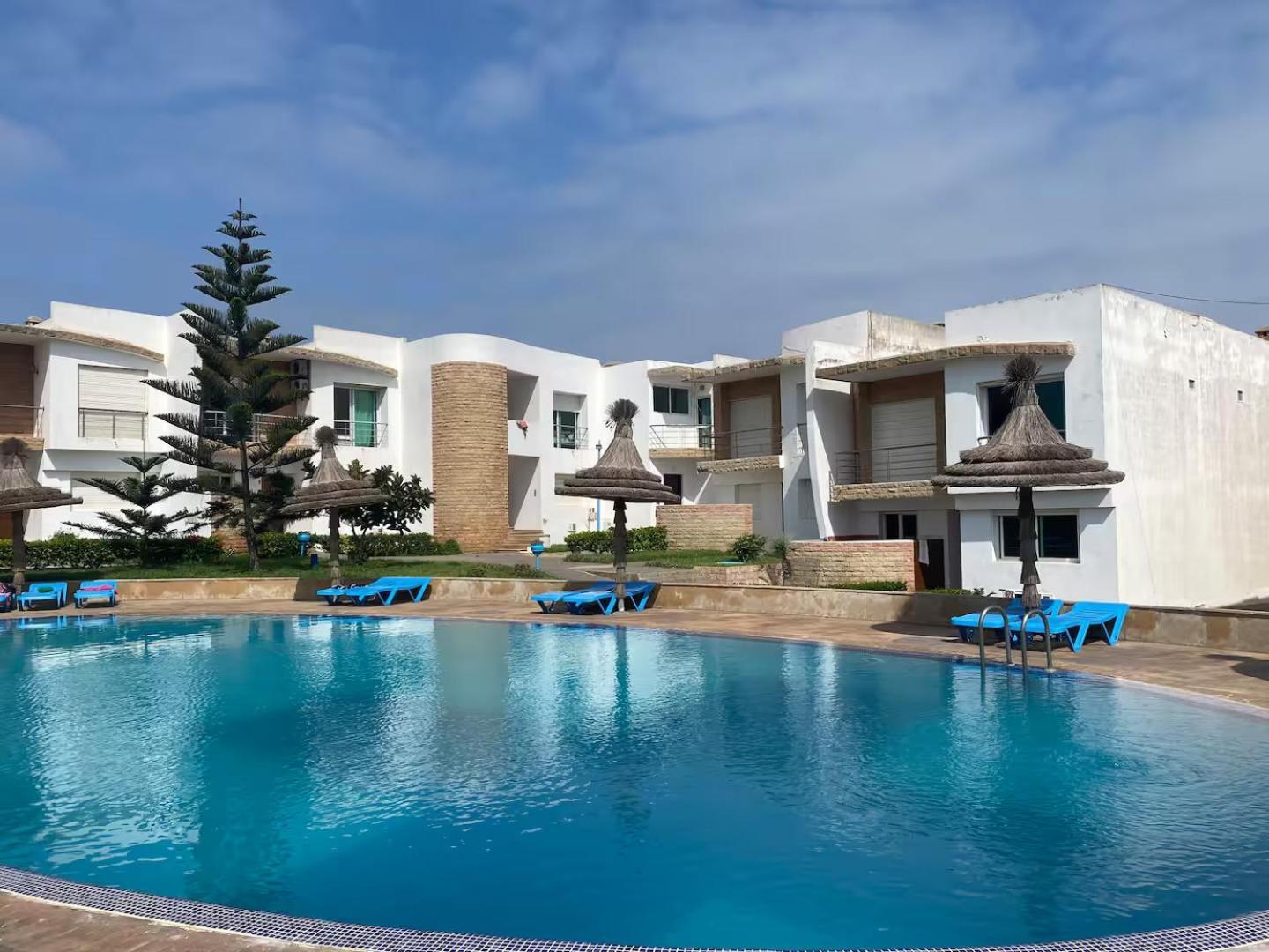 Splendid Beachfront Villa In Sidi Bouzid Beach With Pool Douar Ourlali Bagian luar foto
